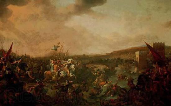 Johannes Lingelbach Battle of Milvian Bridge France oil painting art